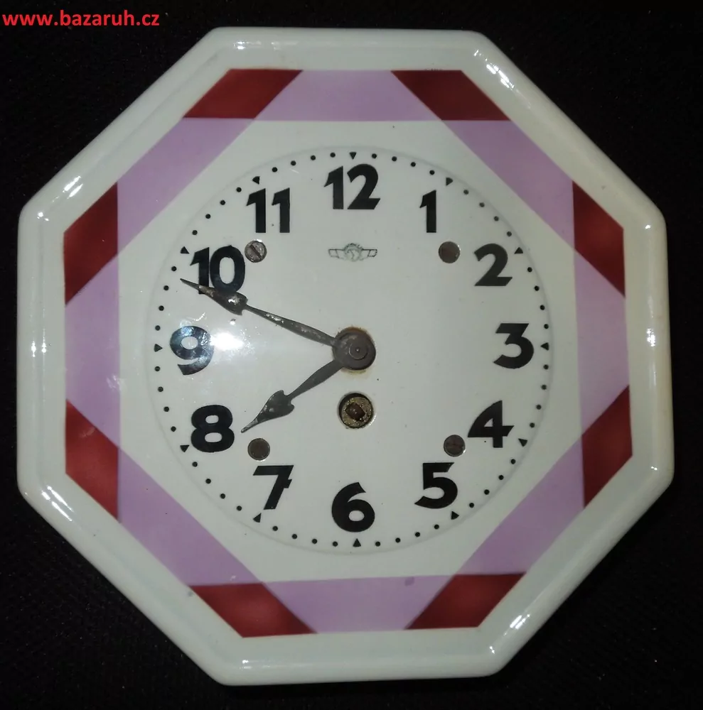 STAROŽITNÉ HODINY porcelánové kuchyňské