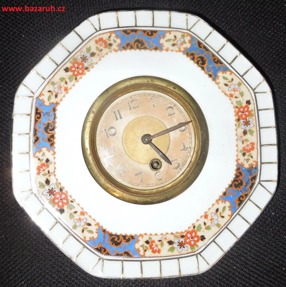 HODINY PORCELÁNOVÉ KUCHYYŇSKÉ Značené
