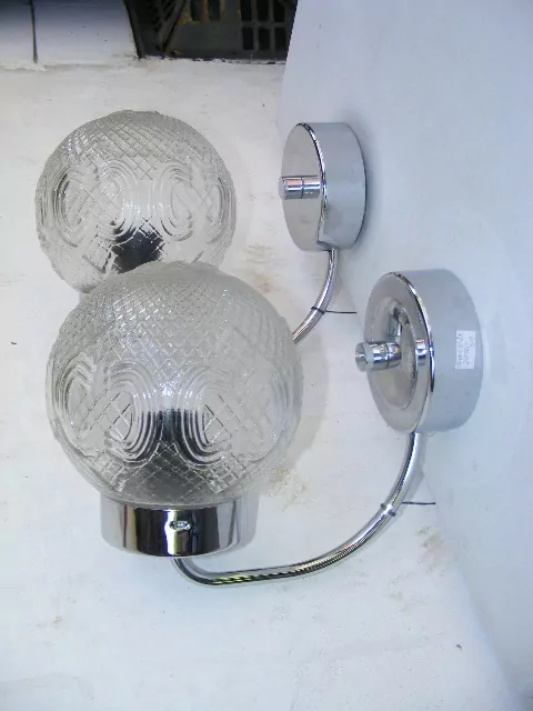 Starožitné Chromované lampičky chrom stolní lampa
