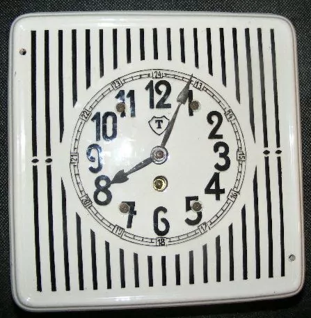 HODINY NÁSTĚNNÉ PÉROVÉ PORCELÁNOVÉ