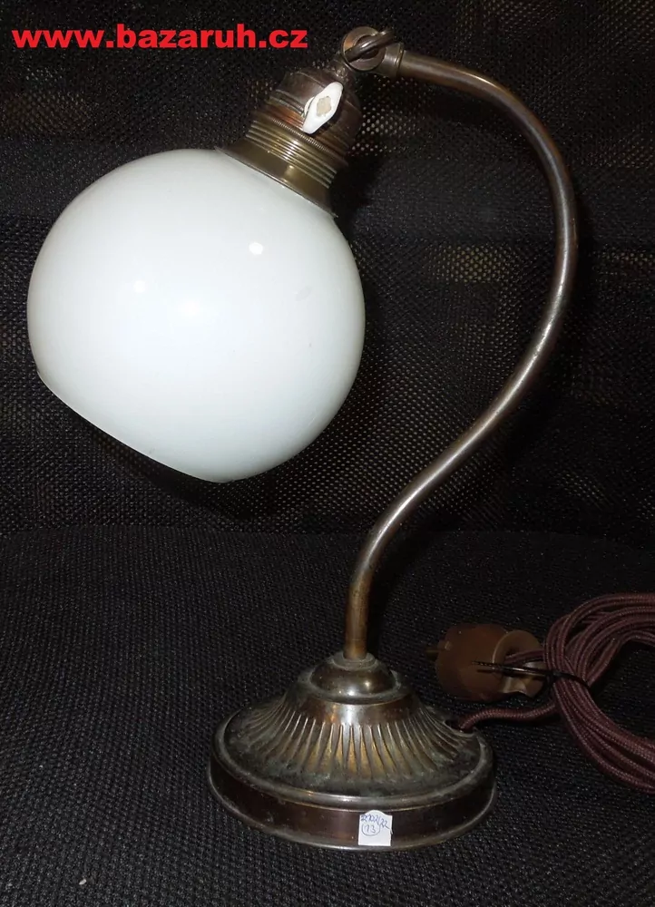 STAROŽITNÁ STOLNÍ LAMPA , LAMPIČKA ELEKTRICKÁ