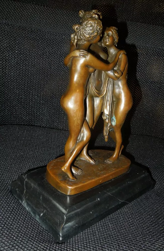 SOCHA BRONZOVÁ TŘI GRÁCIE BRONZ V 25 CM