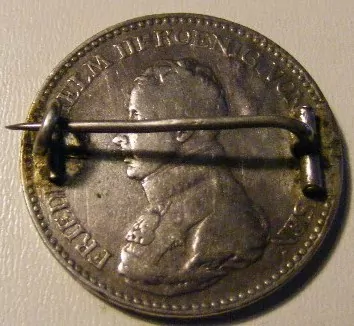 GERMANY PRUSSIA 1818-D 1 THALER SILVER COIN, VF/XF