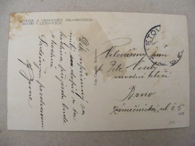 LETOVICE- KLÁŠTER A NEMOCNICE MILOSRDNÝCH BRATŘÍ