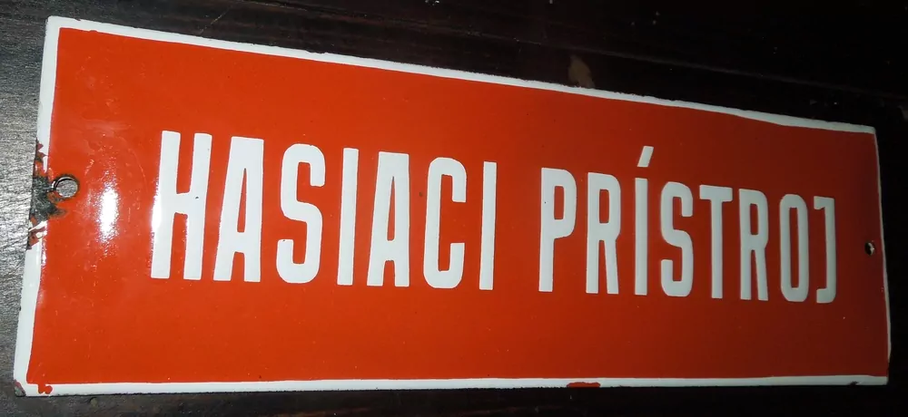 TABULA, CEDULA SMALTOVÁ HASIACÍ PRÍSTROJ