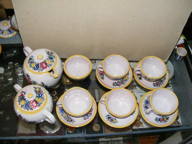 STAROŽITNÁ KERAMIKA ČAJOVÁ LANDSFELD STRÁŽNICE