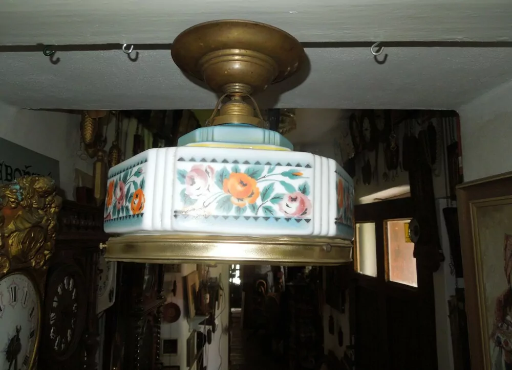 STROPNICE STARÝ 1 KS LUSTR STÍNÍTKO ŠIRM