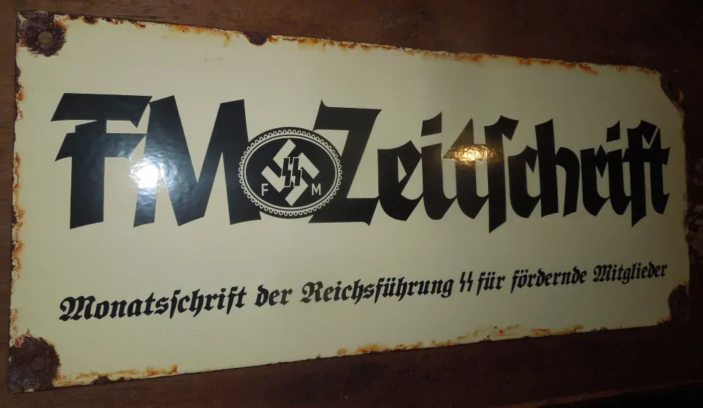 STAROŽITNÁ PLECHOVÁ CEDULE NĚMECKO