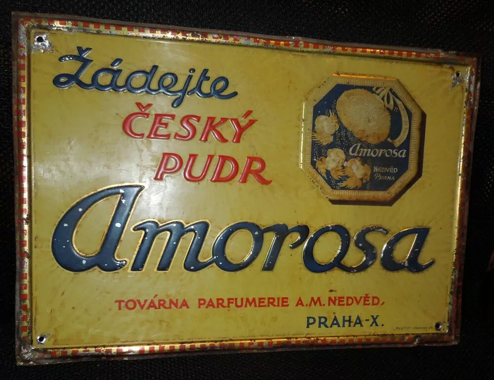 PLECHOVÁ CEDULU AMOROSA ČESKÝ PUDR