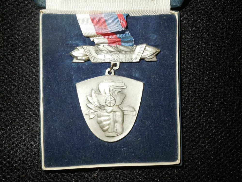 MEDAILE SOUTĚŽ POŽÁRNÍCH DRUŽSTEV 1963