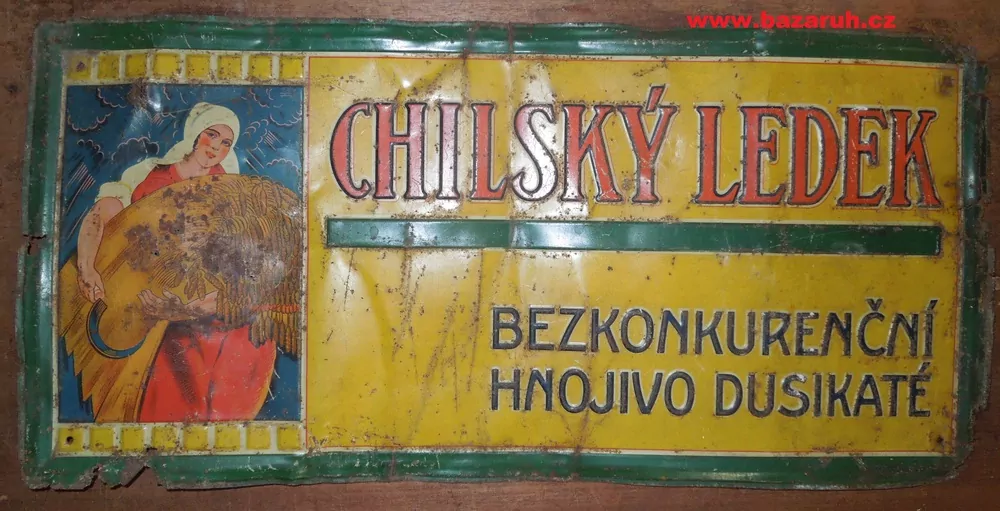 Plechová cedule Chilský Ledek