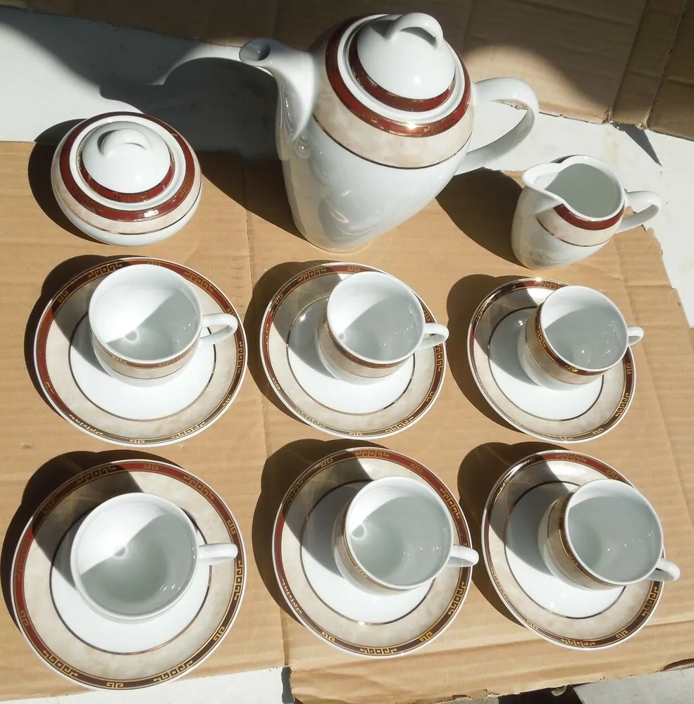 KÁVOVÁ SOUPRAVA PORCELÁNOVÁ