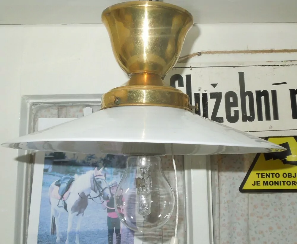 STAROŽITNOST STROPNICE 1 KS LUSTR STÍNÍTKO ŠIRM s vypínačm