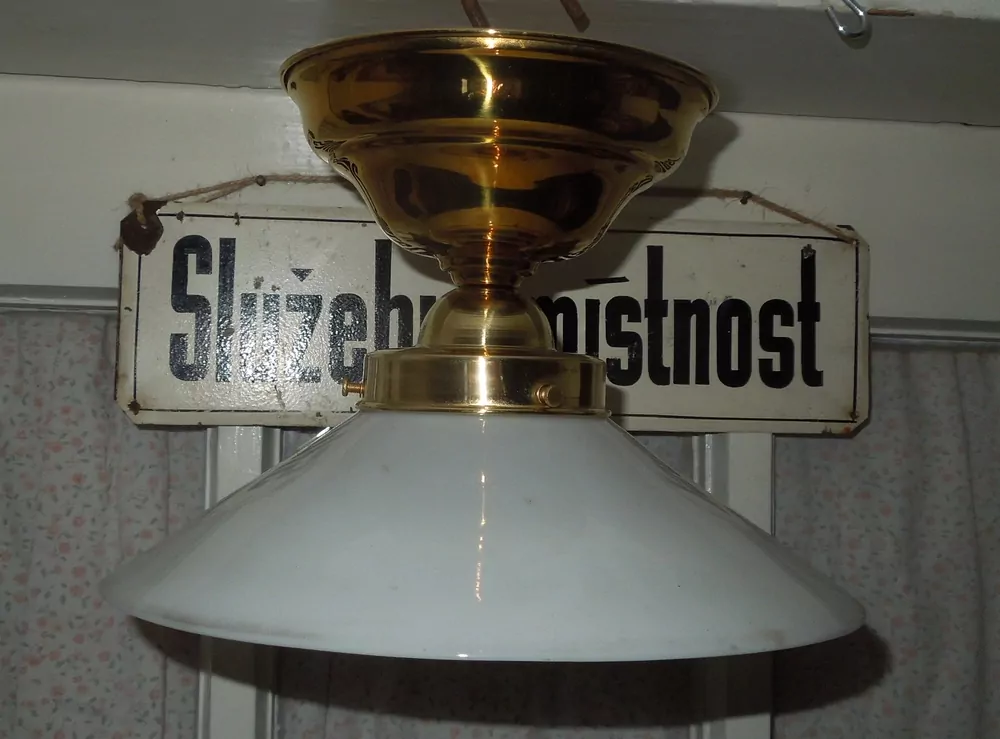 STAROŽITNÁ STROPNICE STARÝ LUSTR 1 KS STÍNÍTKO ŠIRM