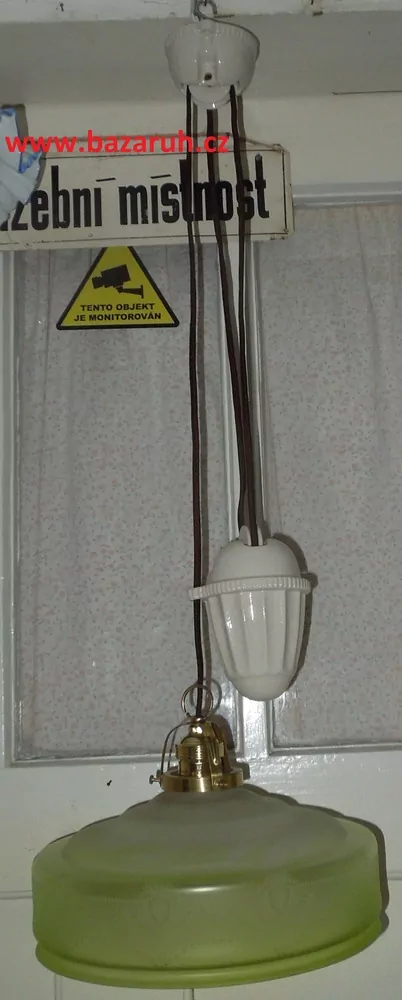 STAROŽITNÝ LUSTR STAHOVACÍ, STAHOVAČKA SECESE