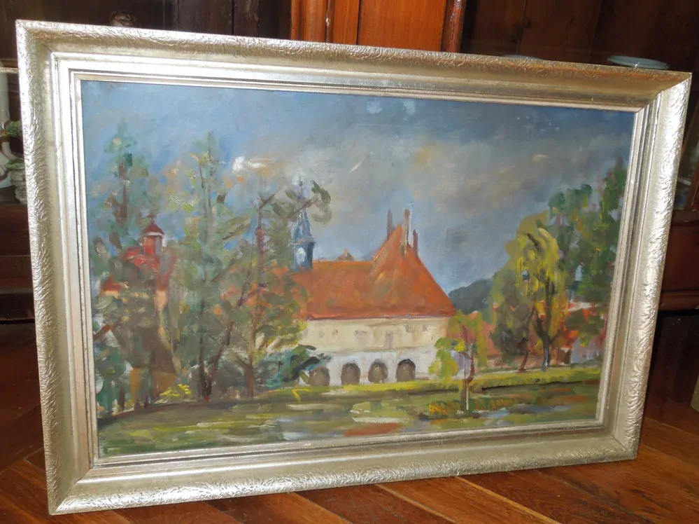 OBRAZ OLEJ NA KARTONĚ