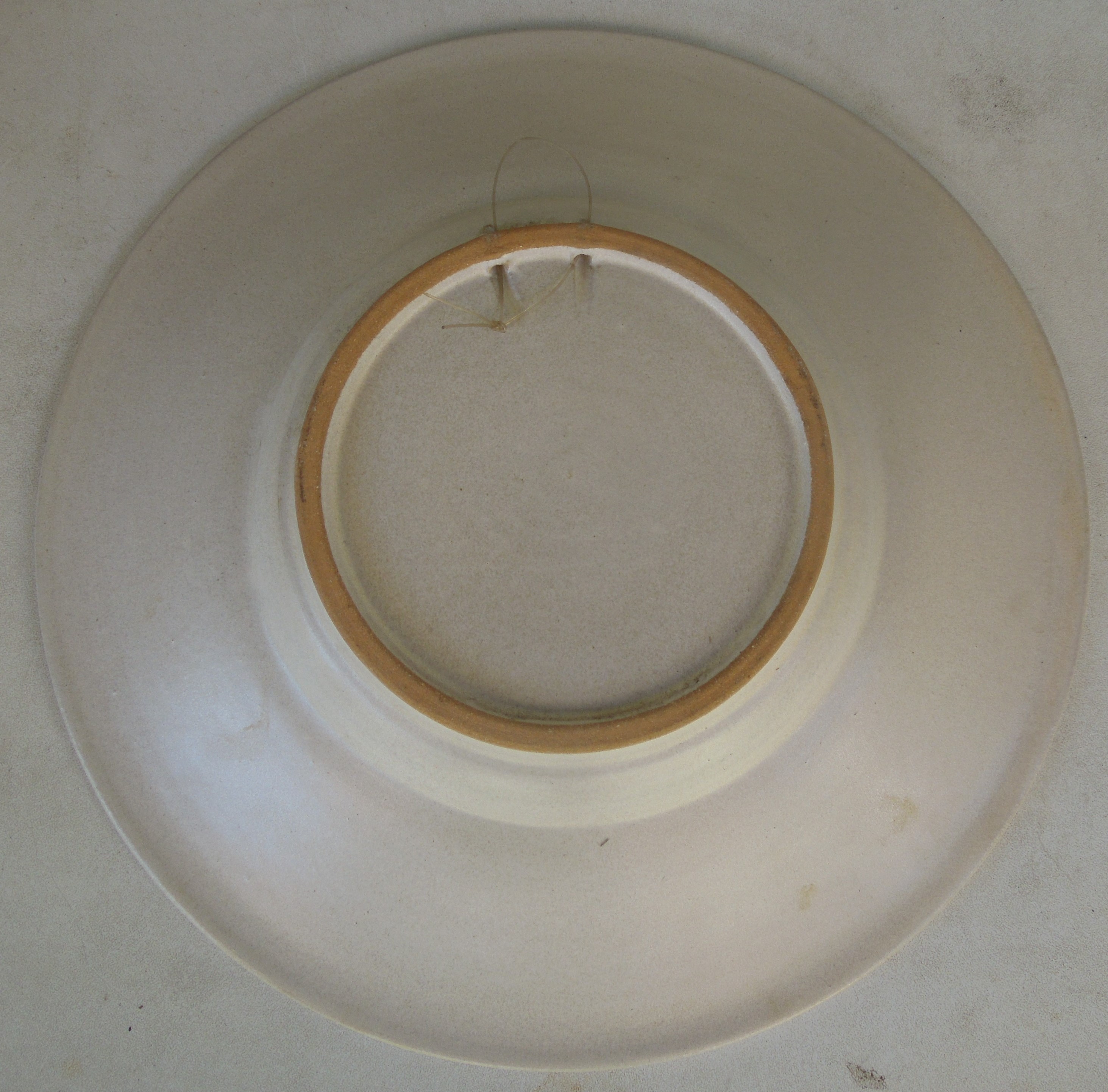 TALÍŘ KERAMIKA MODRÝ DEKOR PRŮMĚR 27,5 CM