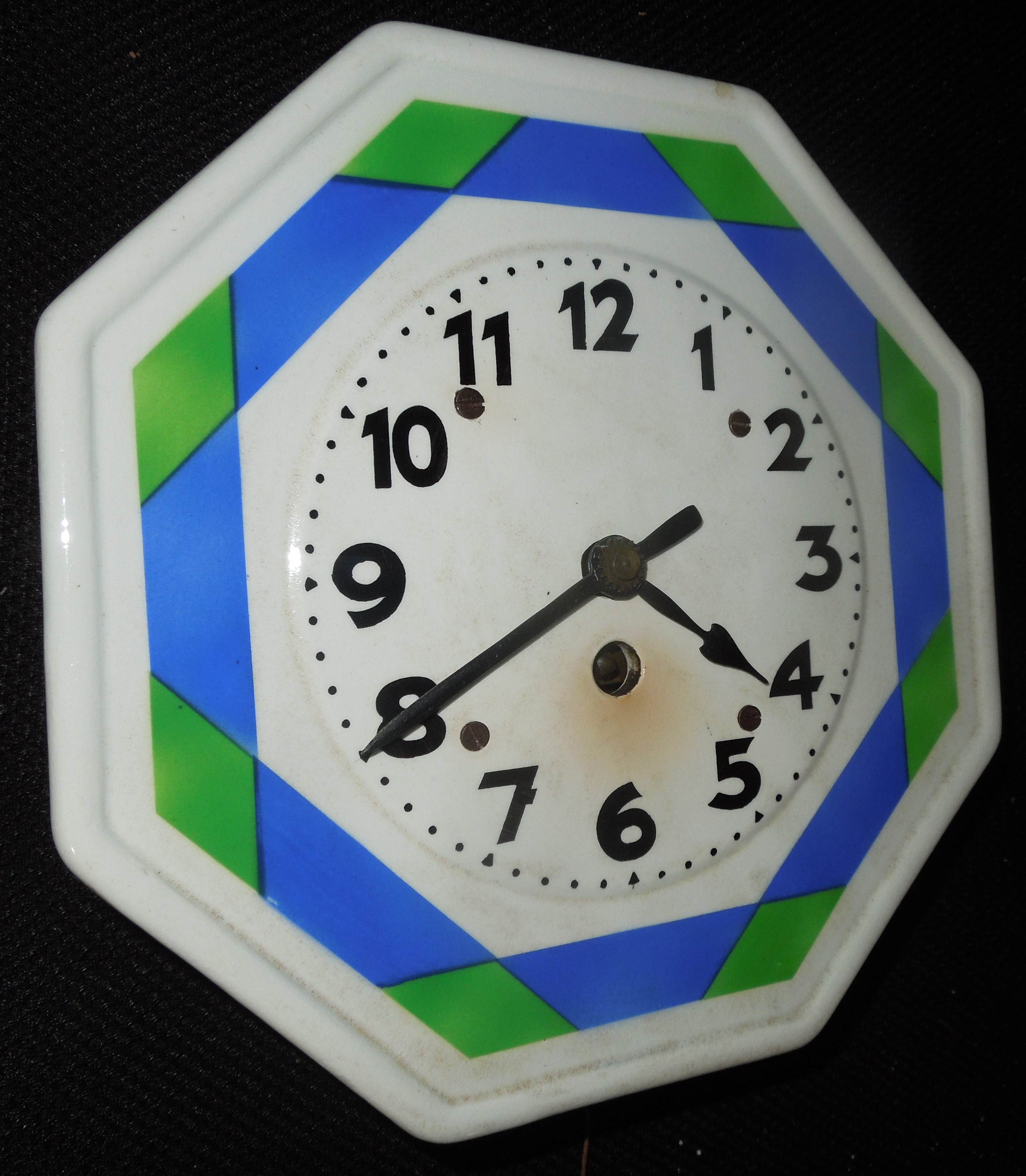 STAROŽITNÉ HODINY porcelánové kuchyňské