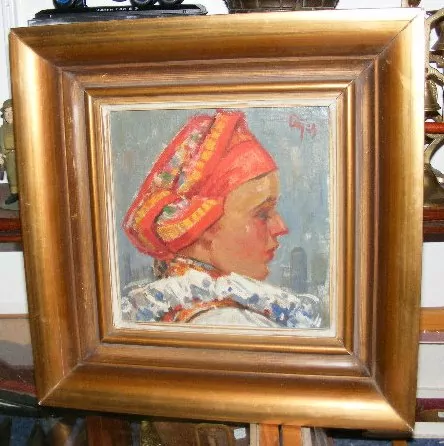 OBAZ DOMINIK ČERNÝ DĚVČE V HLUCKÉM ŠÁTKU