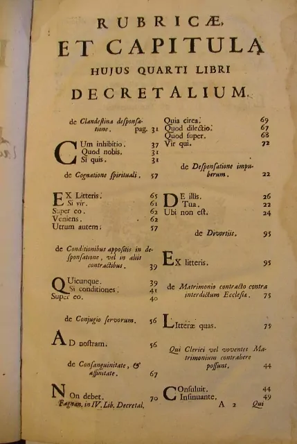 PROSPERI FAGNANI COMMEN, DECRETALIUM R. 1764