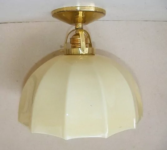 STAROŽITNÝ STROPNICE STARÝ 1 KS LUSTR STÍNÍTKO ŠIRM ART