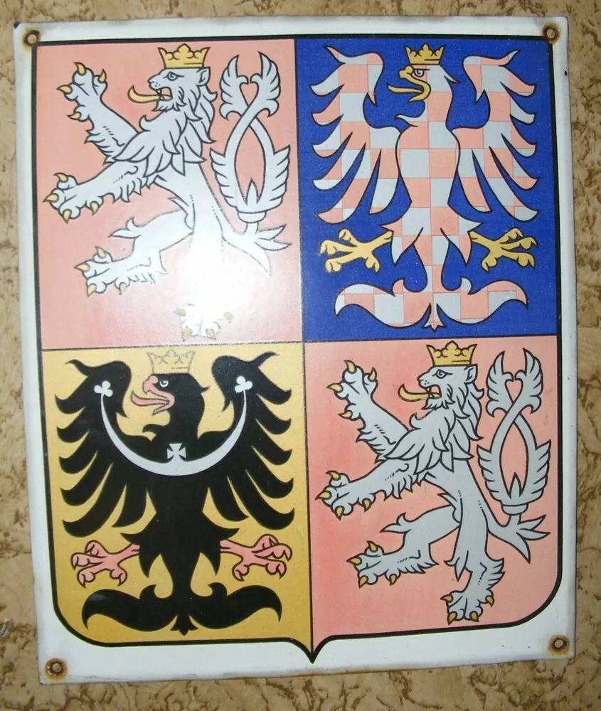 PLECHOVÁ SMALTOVÁ CEDULE ZNAK