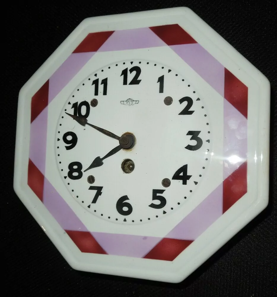 STAROŽITNÉ HODINY porcelánové kuchyňské