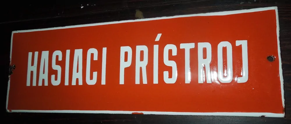TABULA, CEDULA SMALTOVÁ HASIACÍ PRÍSTROJ