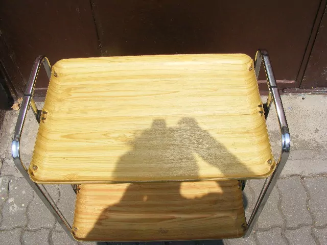 Servírovací stolek chrom Funkcionalismus