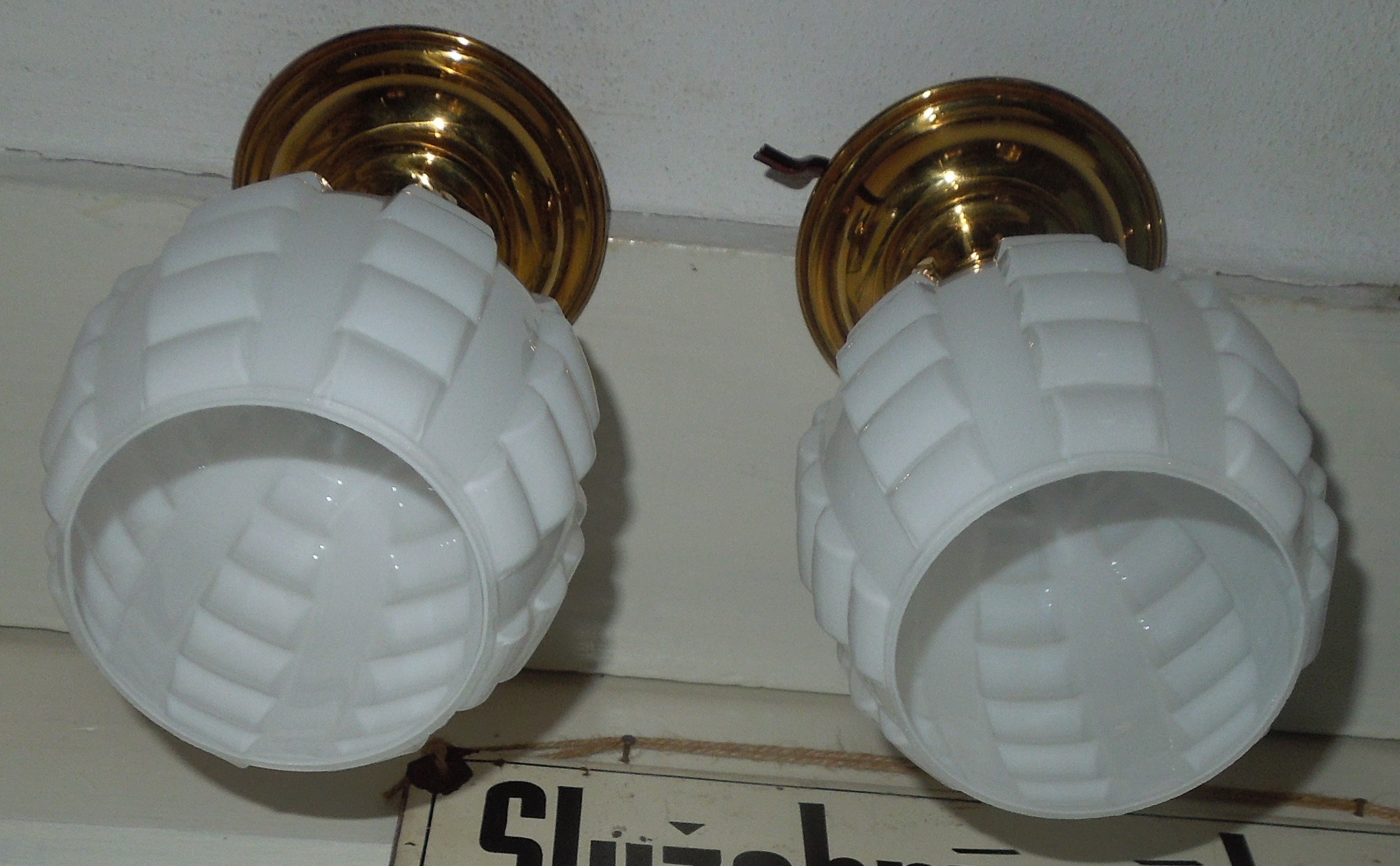 STROPNICE STARÝ LUSTR 2 KS STÍNÍTKO ŠIRM