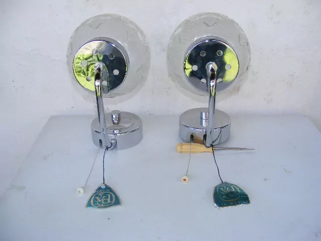 Starožitné Chromované lampičky chrom stolní lampa