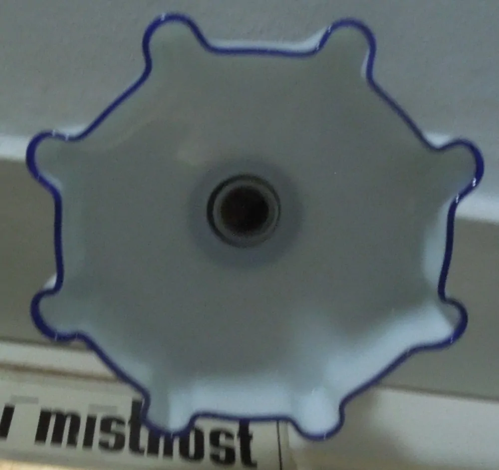 STROPNICE STARÝ LUSTR STÍNÍTKO ŠIRM MODRÝ LEM