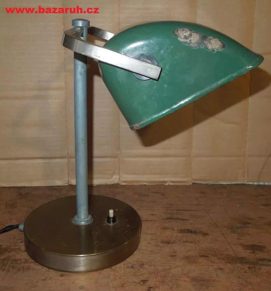 STAROŽITNÁ BANKOVNÍ LAMPA BANKÉŘKA