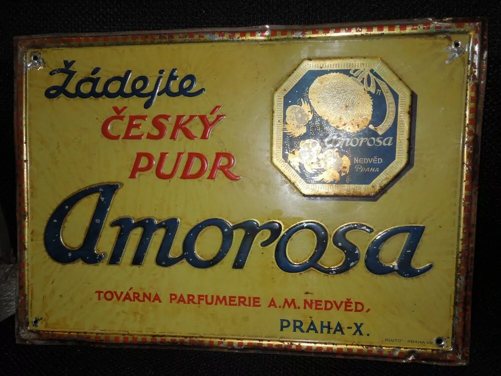 PLECHOVÁ CEDULU AMOROSA ČESKÝ PUDR