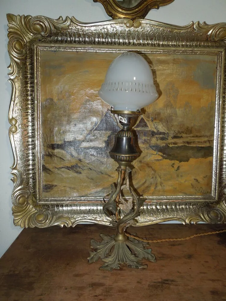 STAROŽITNÁ STOLNÍ LAMPA ELEKTRICKÁ 