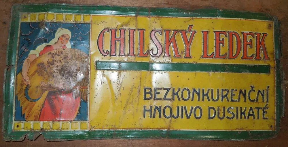 Plechová cedule Chilský Ledek