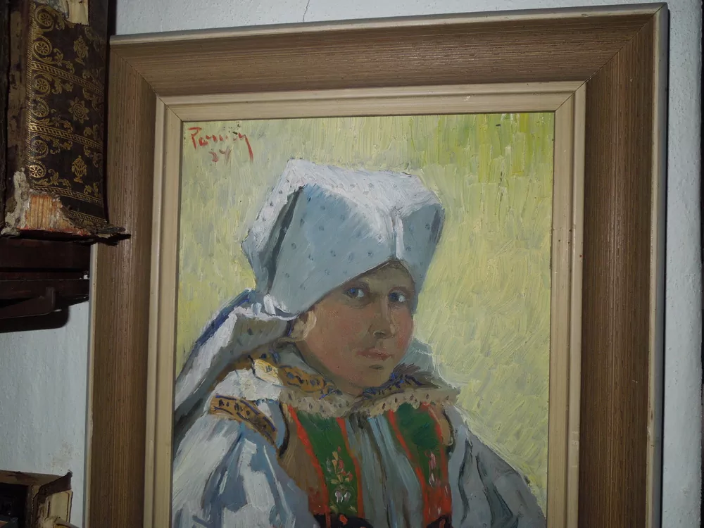 ŽENA V KROJI HORŇÁCKO sig. Pernica Vojtěch