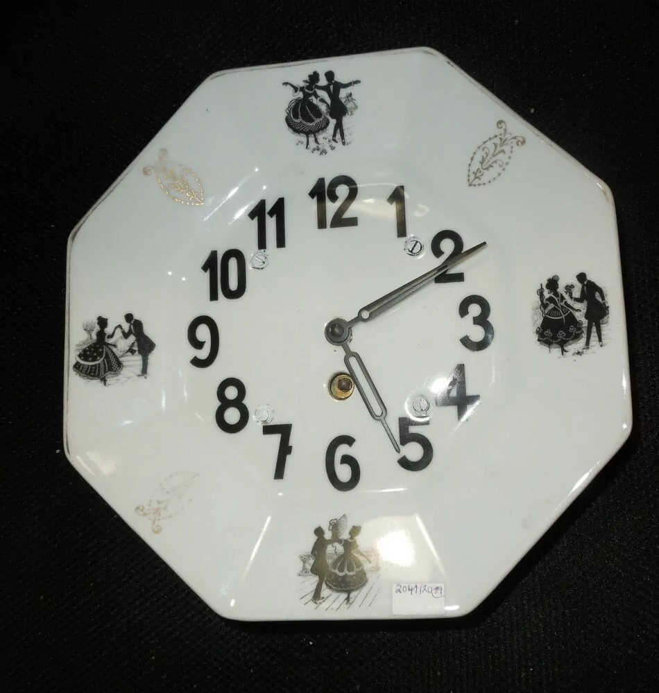 HODINY PORCELÁNOVÉ KUCHYŇSKÉ ROKOKO PORCELÁNKY