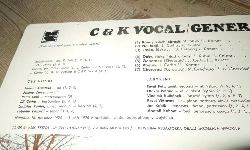 LP C & K VOCAL - GENERACE