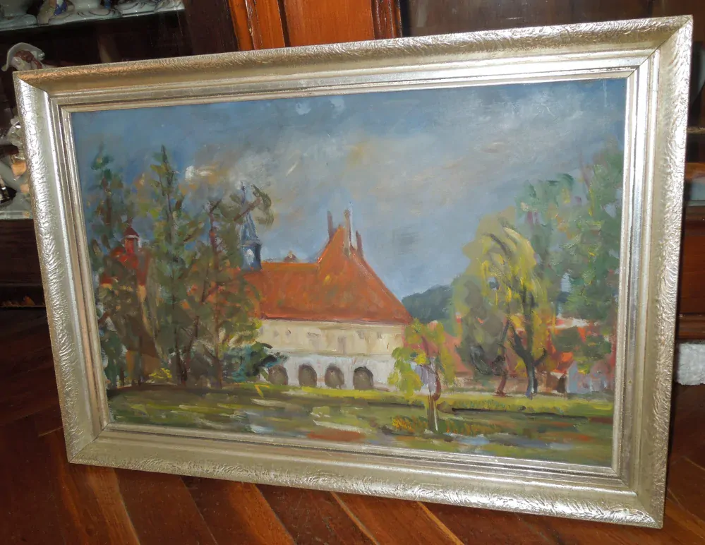 OBRAZ OLEJ NA KARTONĚ