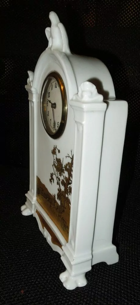 STAROŽITNOST HODINY PORCELÁNOVÉ značené ROSENTHAL