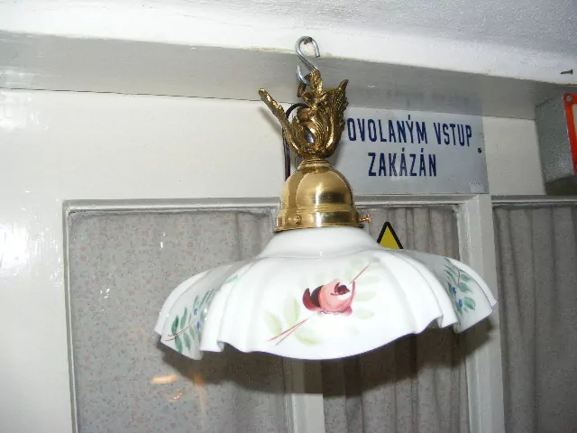 STAROŽITNÁ STROPNICE STARÝ LUSTR 1 KS STÍNÍTKO ŠIRM