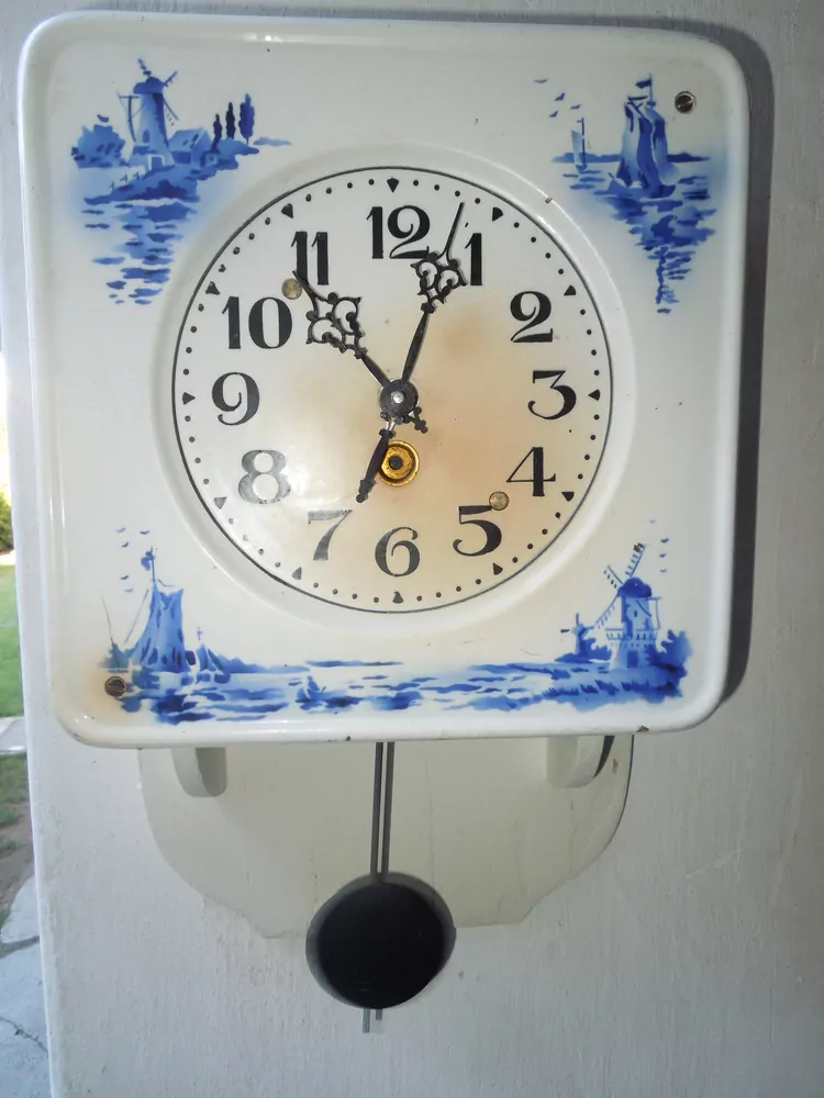 HODINY PORCELÁNOVÉ KUCHYŇSKÉ NA BATERKU