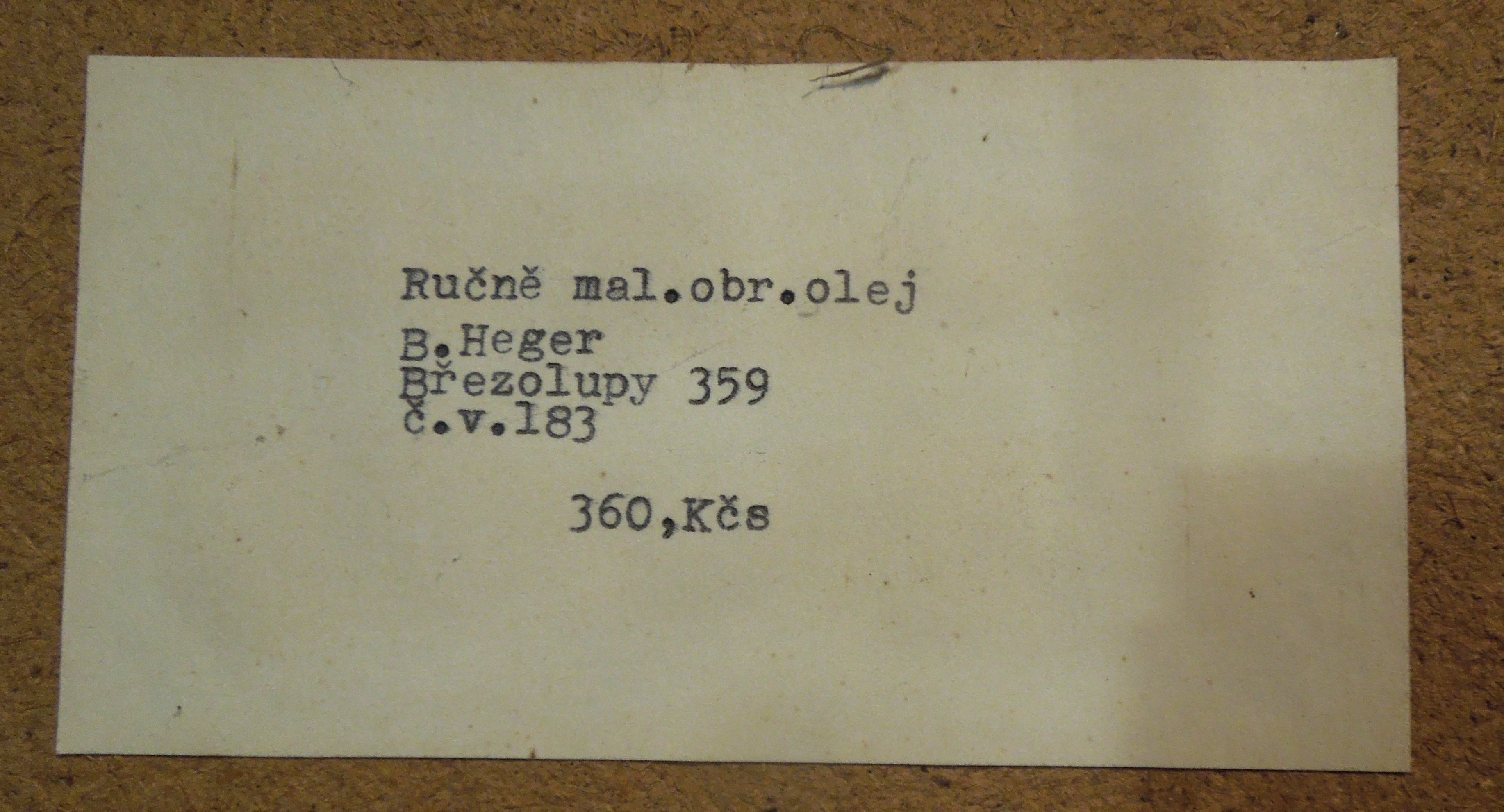 OBRÁZEK KVĚTINY VE VÁZE SIG. B. HEGER