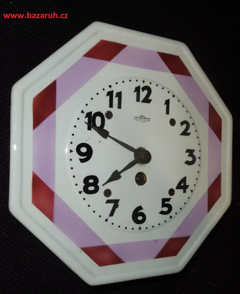STAROŽITNÉ HODINY porcelánové kuchyňské