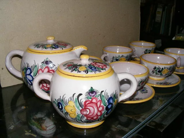 STAROŽITNÁ KERAMIKA ČAJOVÁ LANDSFELD STRÁŽNICE