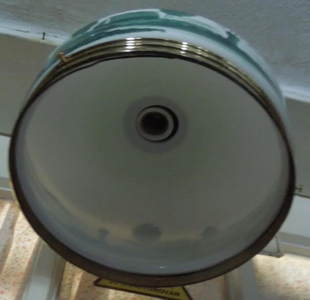 STAROŽITNÝ STROPNICE STARÝ 1 KS LUSTR STÍNÍTKO ŠIRM