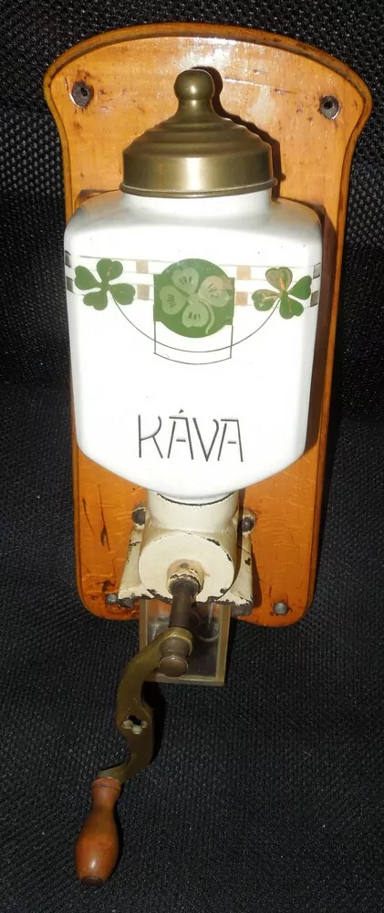 STAROŽITNÝ MLÝNEK KAFEMLÝNEK KÁVOMLÝNEK JETEL, ČTYŘLÍSTEK