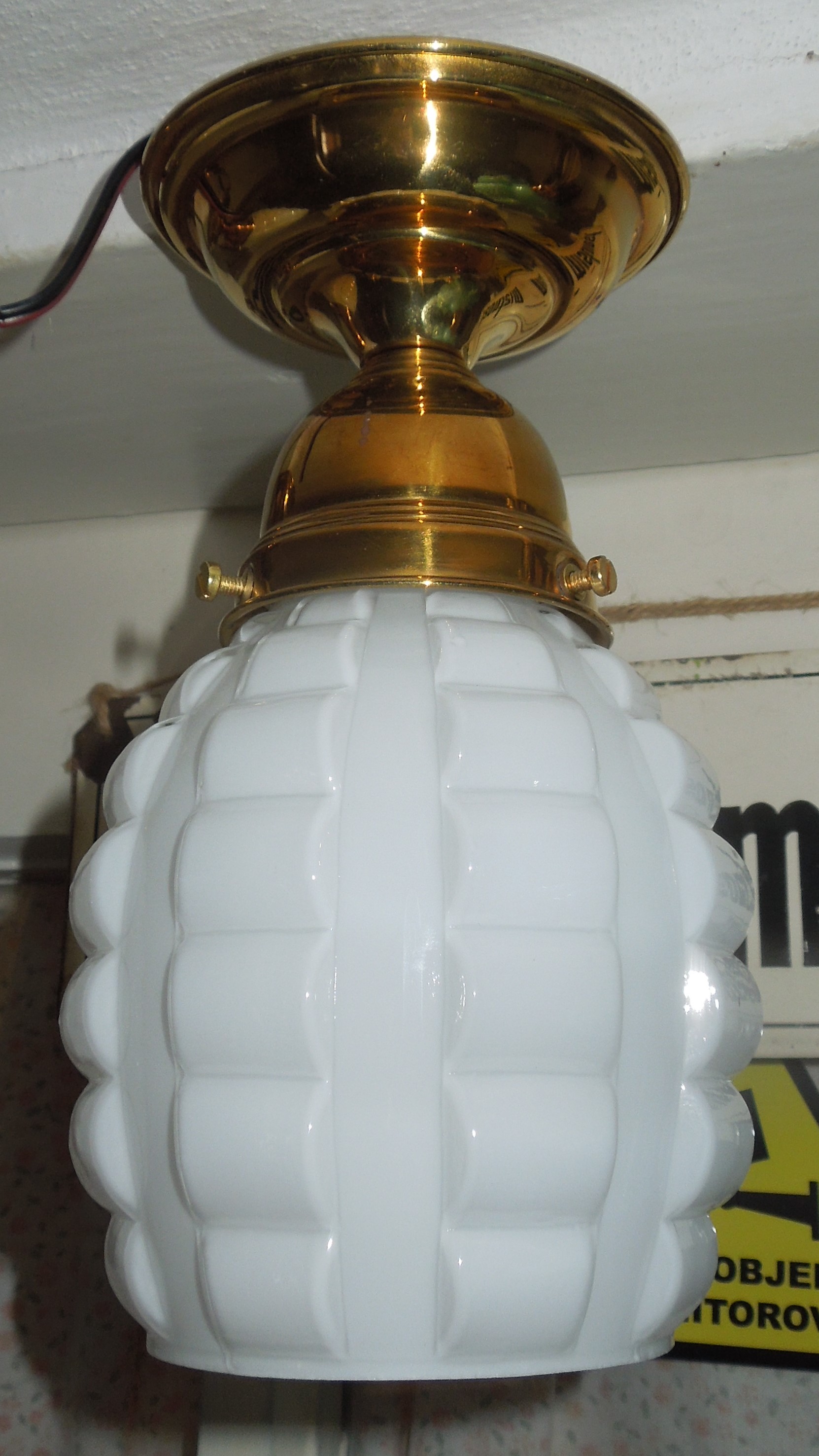 STROPNICE STARÝ LUSTR 2 KS STÍNÍTKO ŠIRM