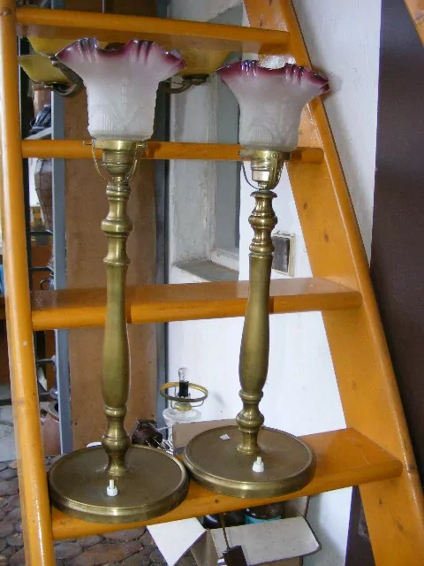 Lampičky stolní lampa starožitná 2 ks